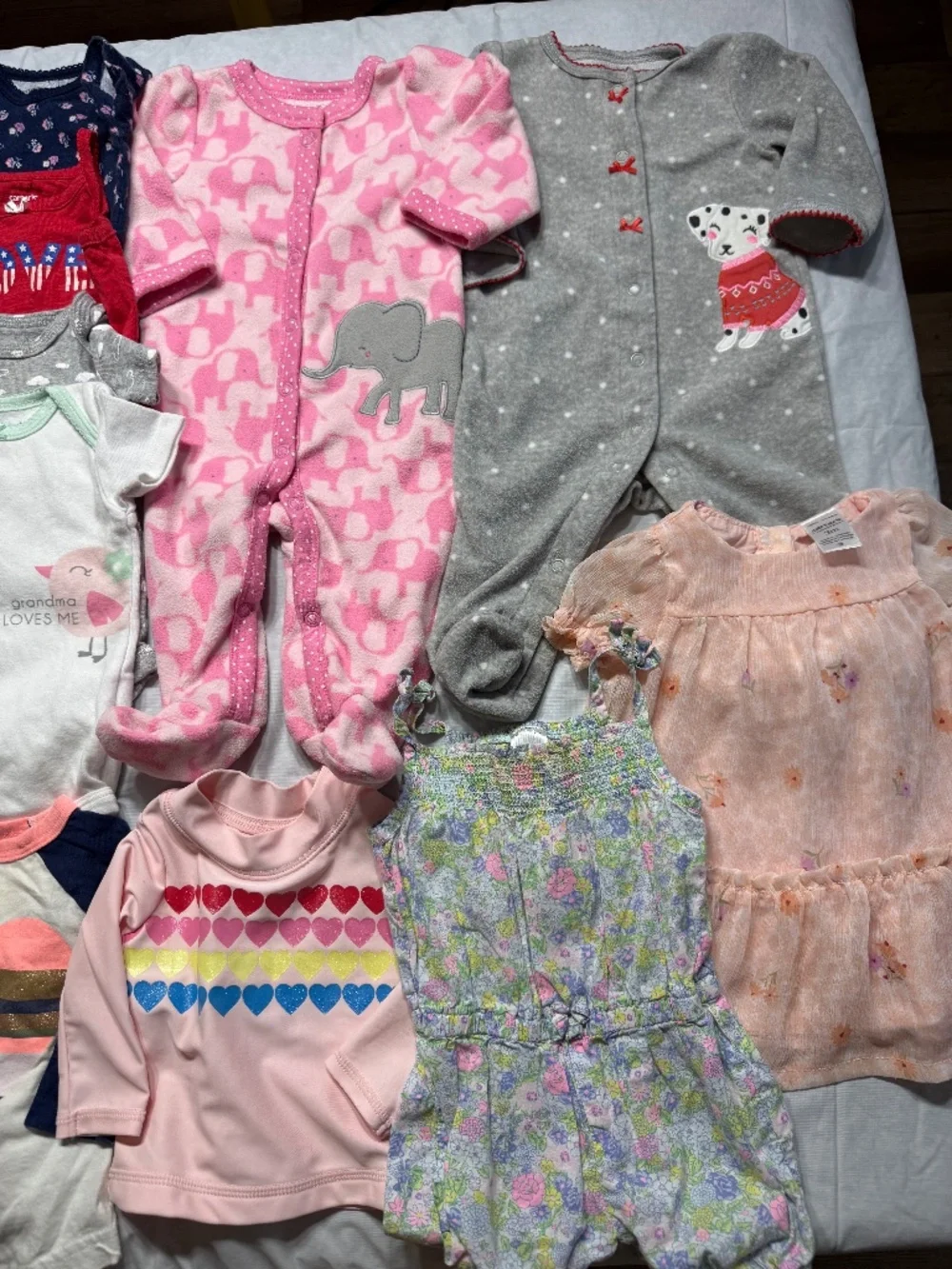 Carter's Baby Girl Clothing Bundle Lot Size 3 Months  All seasons Clothes